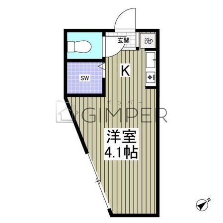 アーバンプレイス沼袋Ｂ棟の物件間取画像